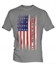 Bikini Atoll Faded Flag Mens T-Shirt