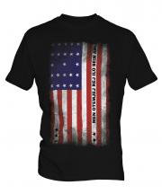 Bikini Atoll Faded Flag Mens T-Shirt