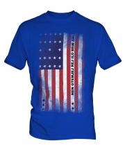Bikini Atoll Faded Flag Mens T-Shirt