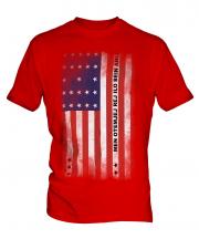 Bikini Atoll Faded Flag Mens T-Shirt