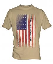 Bikini Atoll Faded Flag Mens T-Shirt