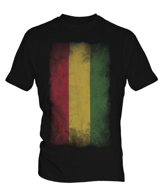 Bolivia Faded Flag Mens T-Shirt