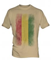Bolivia Faded Flag Mens T-Shirt