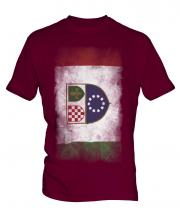 Bosnia And Herzegovina Federation Faded Flag Mens T-Shirt