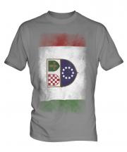 Bosnia And Herzegovina Federation Faded Flag Mens T-Shirt