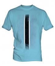 Botswana Faded Flag Mens T-Shirt