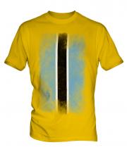 Botswana Faded Flag Mens T-Shirt