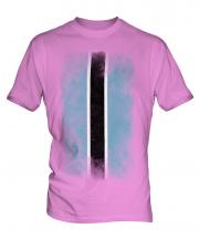 Botswana Faded Flag Mens T-Shirt