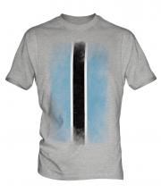 Botswana Faded Flag Mens T-Shirt