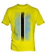 Botswana Faded Flag Mens T-Shirt