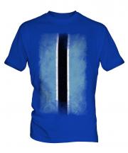 Botswana Faded Flag Mens T-Shirt