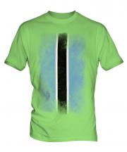 Botswana Faded Flag Mens T-Shirt