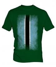 Botswana Faded Flag Mens T-Shirt