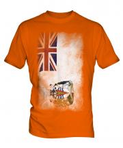 British Antartic Territory Faded Flag Mens T-Shirt