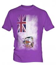 British Antartic Territory Faded Flag Mens T-Shirt