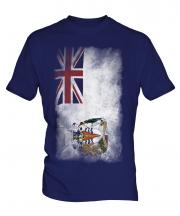 British Antartic Territory Faded Flag Mens T-Shirt
