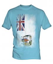 British Antartic Territory Faded Flag Mens T-Shirt