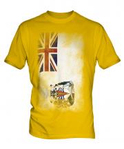 British Antartic Territory Faded Flag Mens T-Shirt