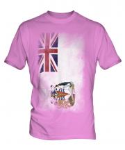 British Antartic Territory Faded Flag Mens T-Shirt