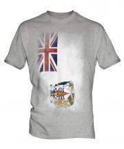 British Antartic Territory Faded Flag Mens T-Shirt
