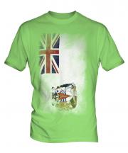 British Antartic Territory Faded Flag Mens T-Shirt