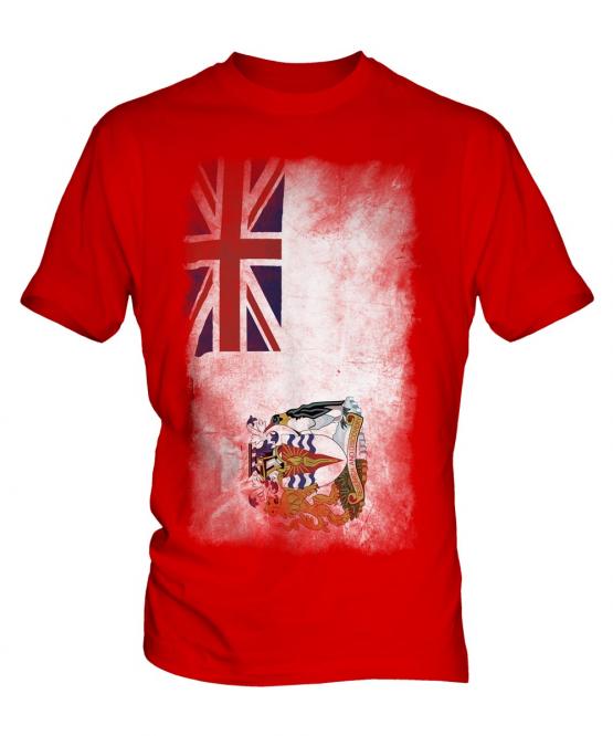 British Antartic Territory Faded Flag Mens T-Shirt