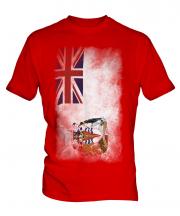 British Antartic Territory Faded Flag Mens T-Shirt