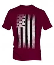 Brittany Faded Flag Mens T-Shirt