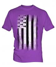Brittany Faded Flag Mens T-Shirt