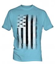 Brittany Faded Flag Mens T-Shirt
