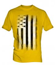 Brittany Faded Flag Mens T-Shirt