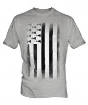 Brittany Faded Flag Mens T-Shirt