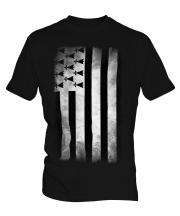 Brittany Faded Flag Mens T-Shirt