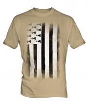 Brittany Faded Flag Mens T-Shirt