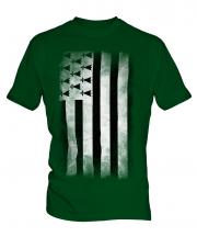 Brittany Faded Flag Mens T-Shirt