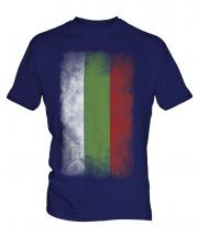 Bulgaria Faded Flag Mens T-Shirt