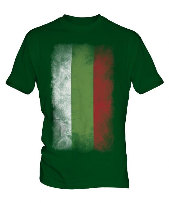 Bulgaria Faded Flag Mens T-Shirt