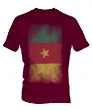 Cameroon Faded Flag Mens T-Shirt