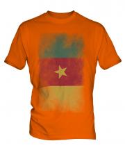 Cameroon Faded Flag Mens T-Shirt