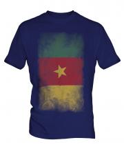 Cameroon Faded Flag Mens T-Shirt