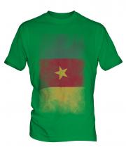 Cameroon Faded Flag Mens T-Shirt