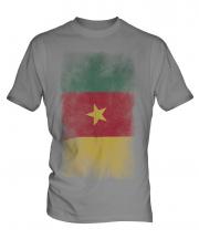 Cameroon Faded Flag Mens T-Shirt