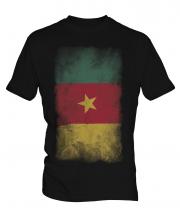 Cameroon Faded Flag Mens T-Shirt