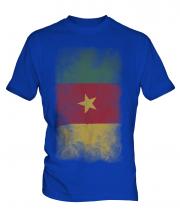 Cameroon Faded Flag Mens T-Shirt