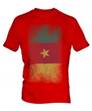 Cameroon Faded Flag Mens T-Shirt