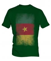 Cameroon Faded Flag Mens T-Shirt