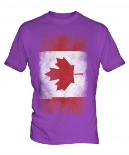 Canada Faded Flag Mens T-Shirt