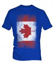 Canada Faded Flag Mens T-Shirt