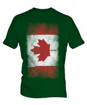 Canada Faded Flag Mens T-Shirt