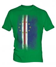 Cape Verde Faded Flag Mens T-Shirt